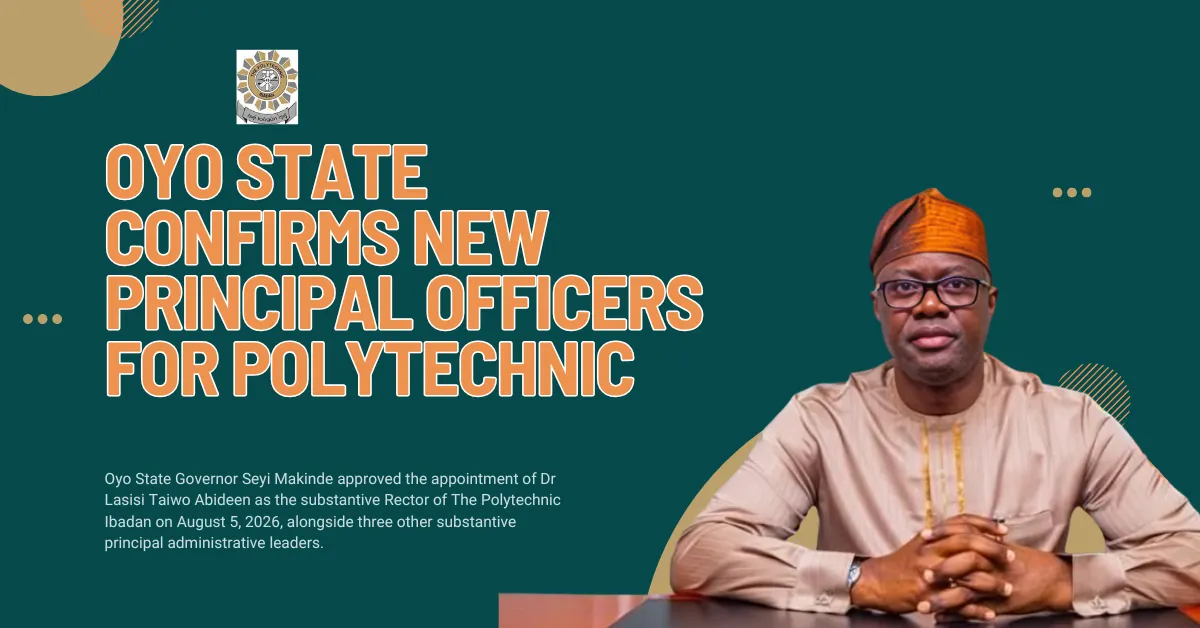 Oyo State Confirms New Principal Officers For Polytechnic