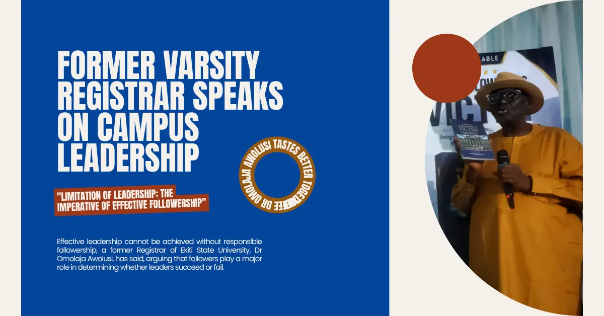 Former Varsity Registrar Speaks On Campus Leadership
