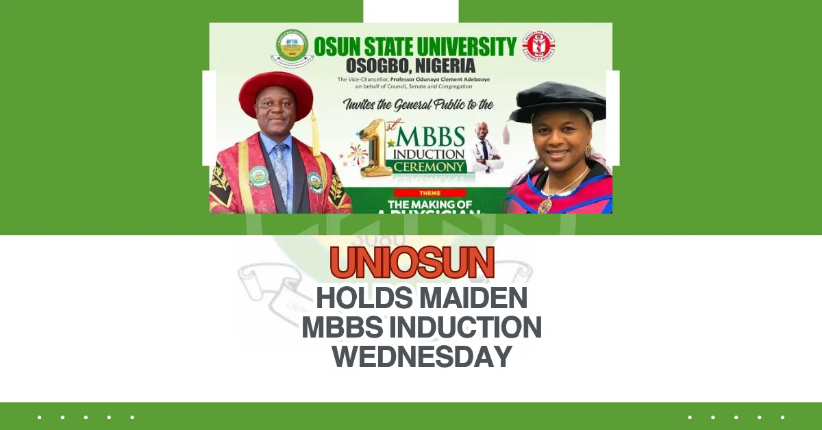 UNIOSUN Holds Maiden MBBS Induction Wednesday