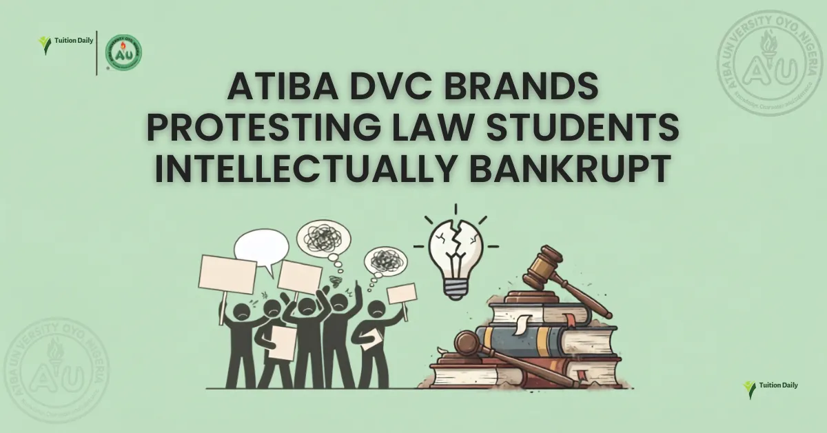 Atiba DVC Brands Protesting Law Students Intellectually Bankrupt